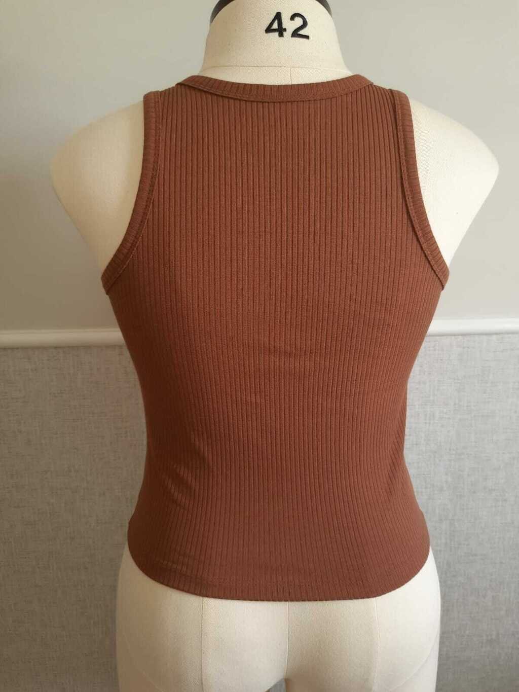 Molde: Regata em Malha Canelada - Imagem 2