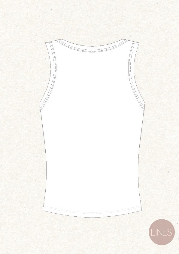 Molde: Regata em Malha Canelada - Imagem 5