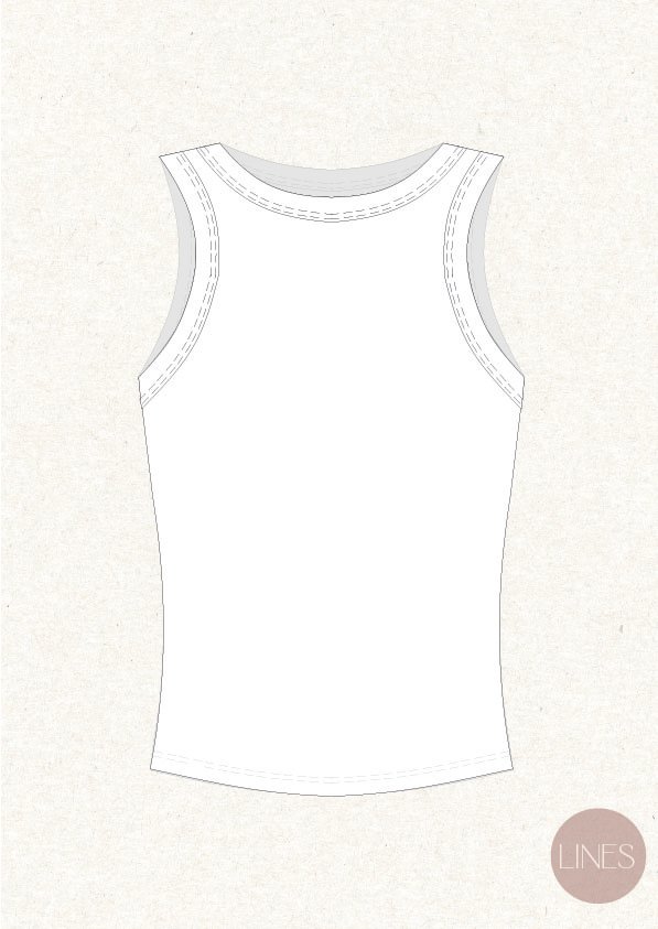 Molde: Regata em Malha Canelada - Imagem 4